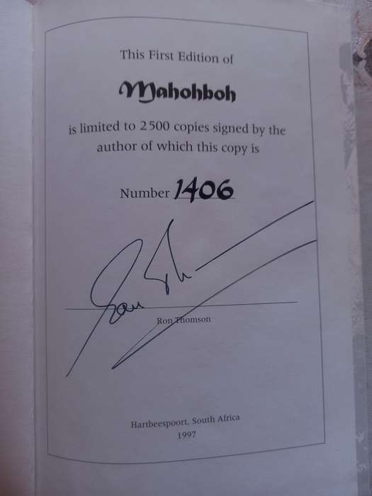 Mahohboh- Elephants and Elephant Hunting in South Central Africa, SIGNED copy