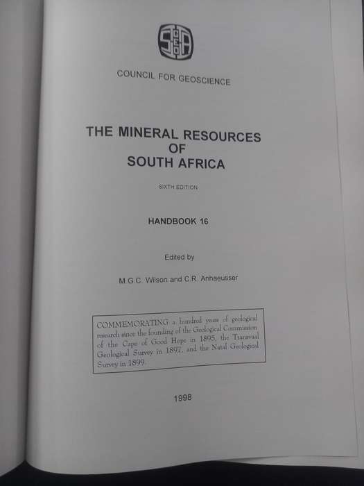 The Mineral Resources of South Africa
