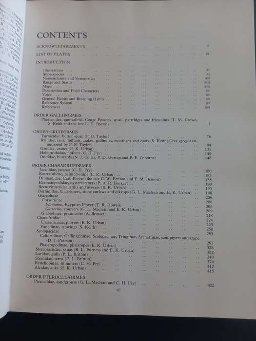 The Birds of Africa, Gamebirds to Pigeons - Volume 2