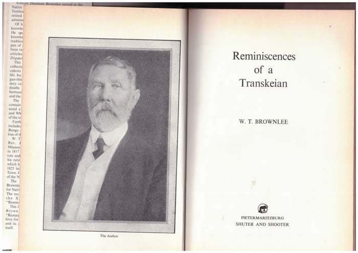 Reminiscences of a Transkeian