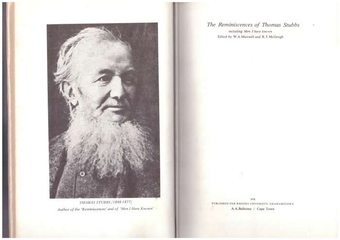 The reminiscences of Thomas Stubbs