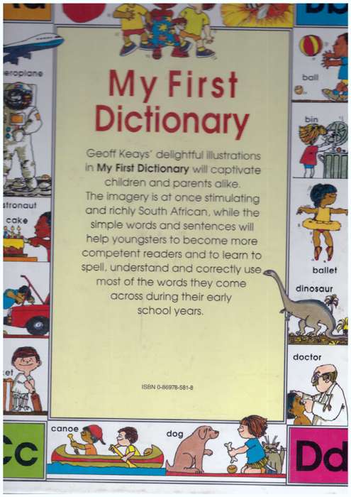 My first dictionary 1000 words for South African Boys and Girls