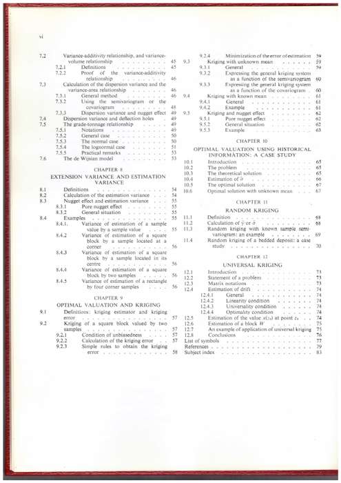 An Introduction to Geostatistical Methods of Mineral Evaluation (J.M. Rendu)