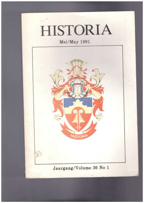 Historia Mei / May 1991, Volume 36, No. 1