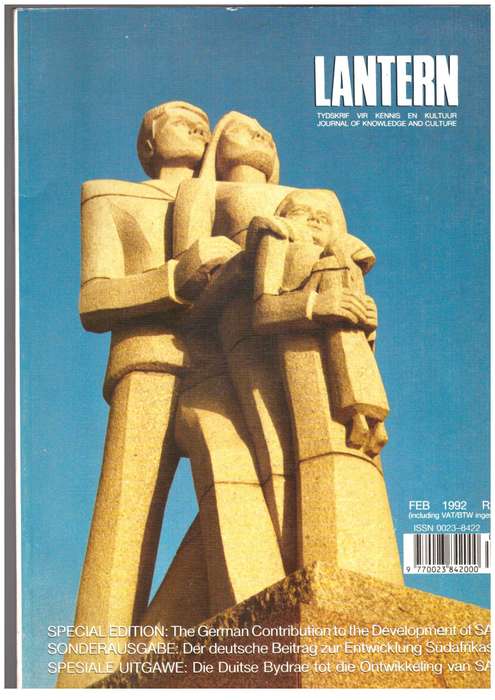 The German Contribution to the Development of SA, - Lantern Journal, Feb. 1992, Special edition