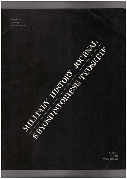 Military History Journal / Krygshistoriese Tydskrif,  Volume 5 No 1,  Lonely Graves of Zululand, etc