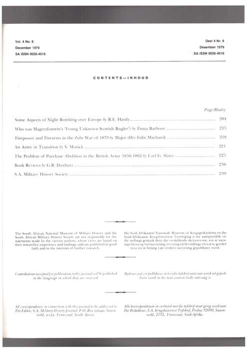 Military History Journal / Krygshistoriese Tydskrif,  magersfontein, Zulu War, etc..