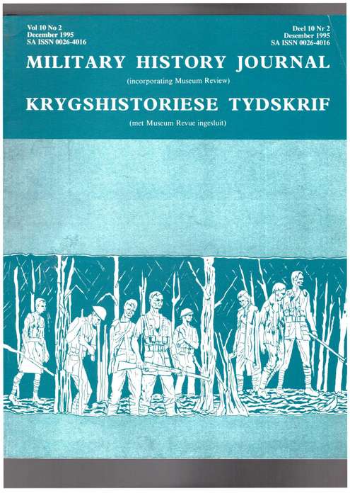 Military History Journal / Krygshistoriese Tydskrif,  Anglo-Boer War, SA Paratrooping, etc..