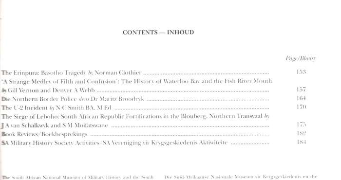 Military History Journal / Krygshistoriese Tydskrif,  The Siege of Leboho, Northern Border Police,