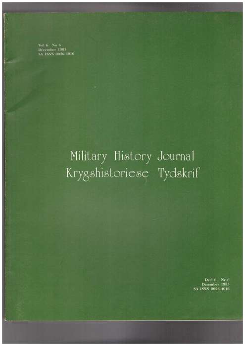 Military History Journal / Krygshistoriese Tydskrif,  Postmasburg en die Tweede Vryheidsoorlog, etc.