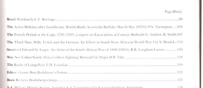 Military History Journal / Krygshistoriese Tydskrif,  The French Period at the Cape, 1781-1783, etc.