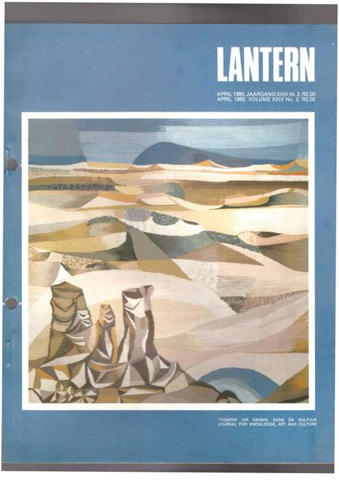 Lantern The Cultural Journal / Die kultuurtydskrif,   Kruger Museum in Clarens, Frans Oerder, etc..