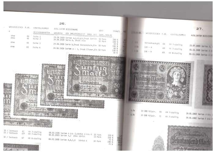 Das Notenbuch Katalog der deutchen Banknoten ab 1874