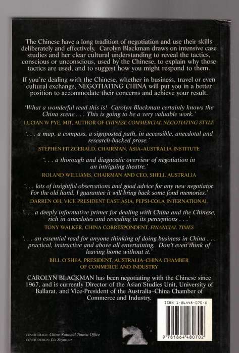 Negotiating China, Case Studies and Strategies
