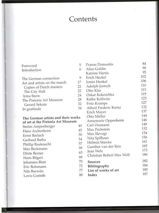 The Pretoria Art Museum - The German Contribution