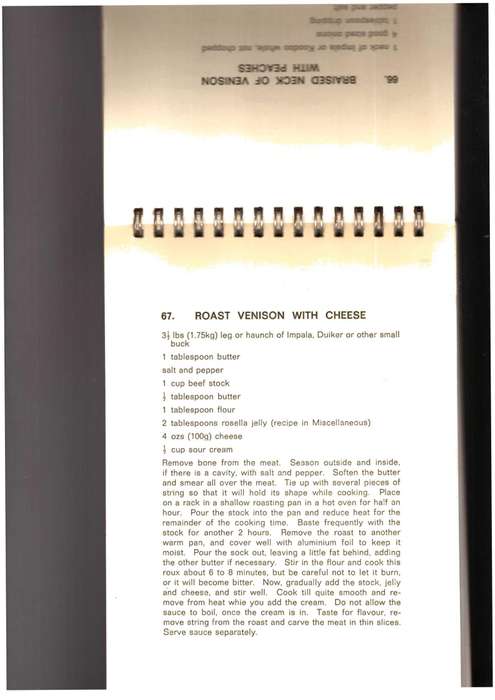 A Bird in the Hand, Poultry, Game & Fish, Recipes for Rhodesians & Others