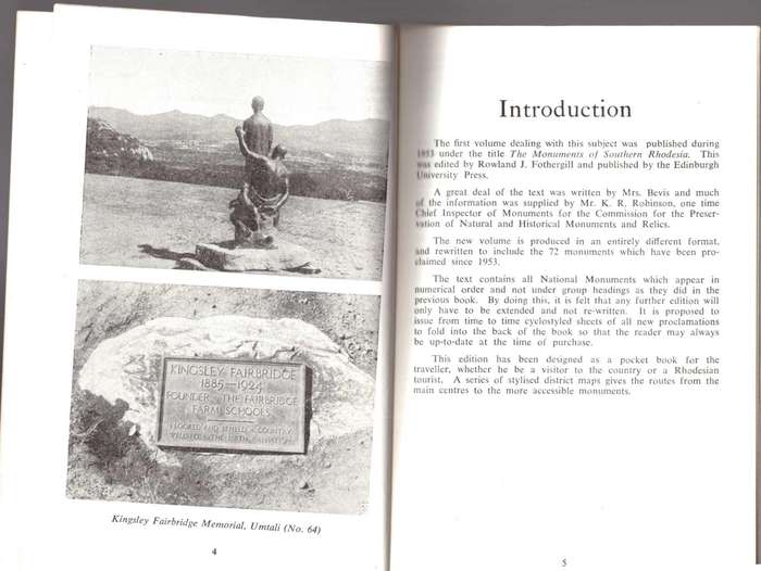A Guide to the Historic and Pre-Historic Monuments of Rhodesia