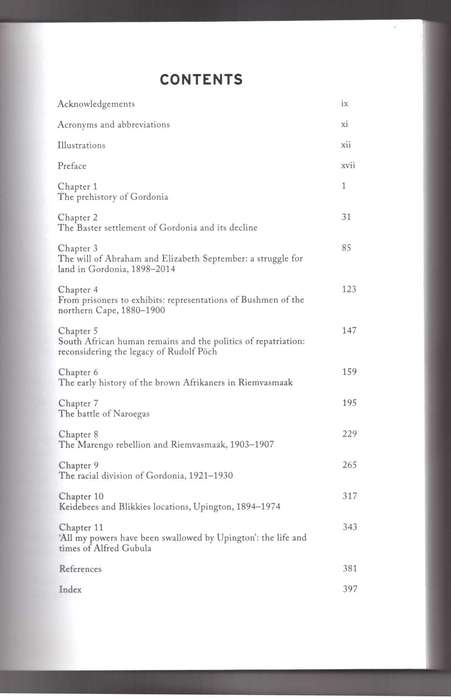 Hidden Histories of Gordonia Land Dispossession and Resistance in the Northern Cape, 1800-1990