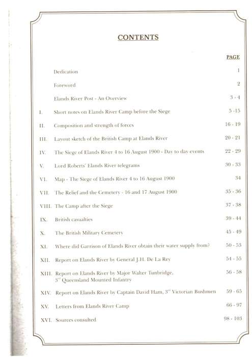 The Siege of Elands River, Battlefield Guide (SIGNED) Anglo-boer War