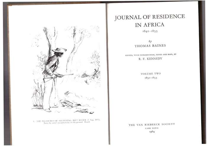 Thomas Baines, Journal of Residence in Africa, volume 1 & 2
