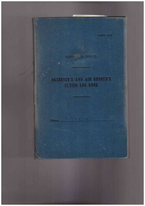 Royal Air Force, Observer's and Air Gunner's Flying  Log Book, (1941)