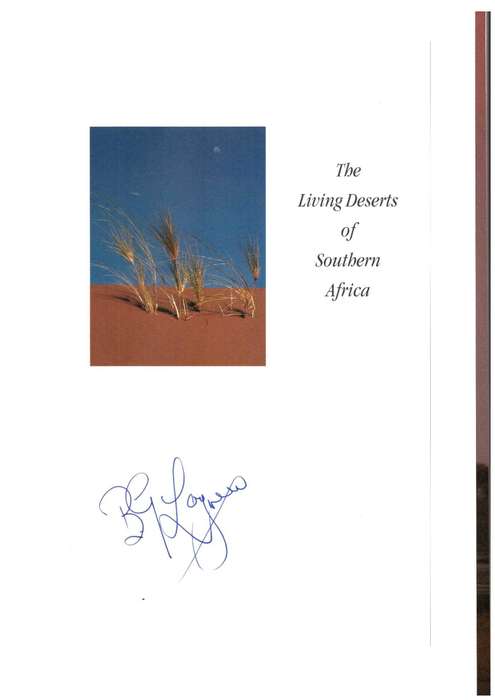 The Living Deserts of Southern Africa - Barry Lovegrove SIGNED