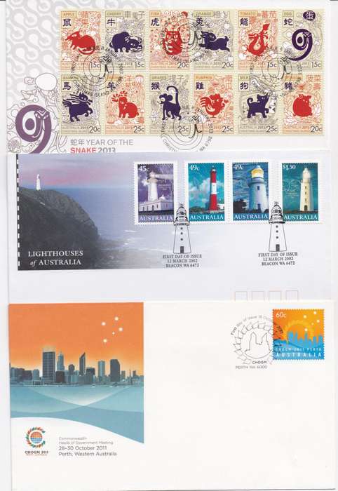 Australia Modern Lot  of first day covers and maxi cards very fine