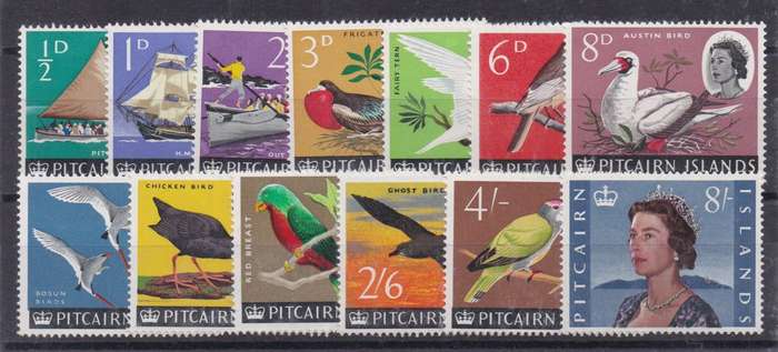 Pitcairn Island 1964/65 QEII set of 13 very fine unmounted