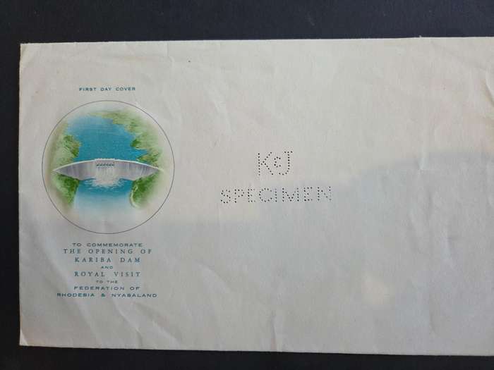 Rhodesia and Nyasaland 1960 Kariba collection of 6 in corner blocks of 4 plus varieties