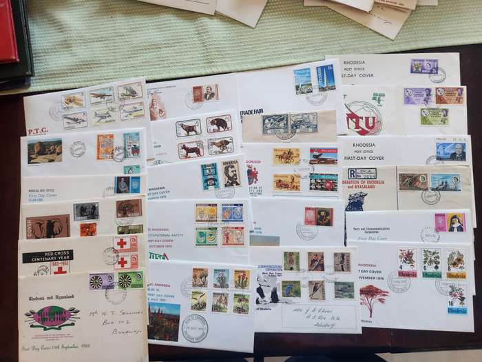 Rhodesia & World Collection of mint, used, first day covers, full sheets