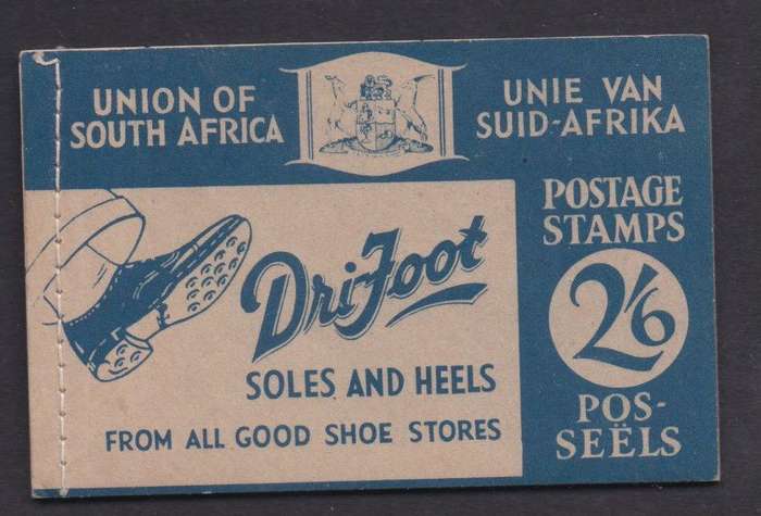 South Africa Booklets 1941 2/6d Drifoot blue complete booklet very fine scarce
