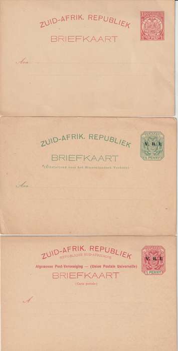 Transvaal Postal Stationary lot including wrappers, postcards fine unused