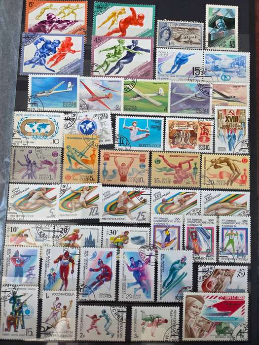 World  Collection in 6 large stock books, 5000 stamps mainly fine used