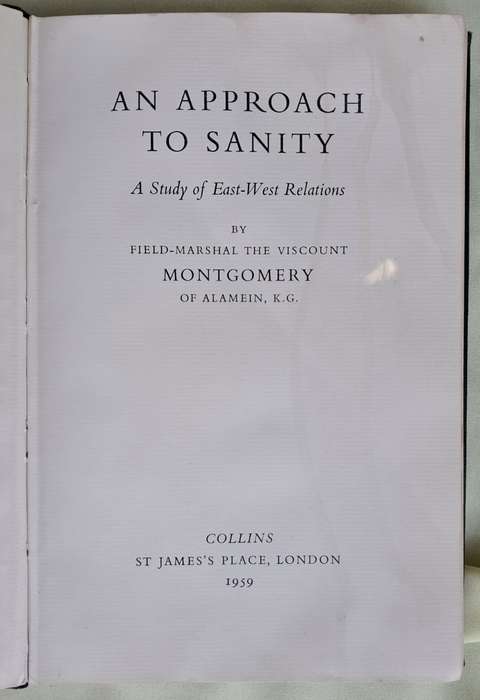 An Approach to Sanity (1959)