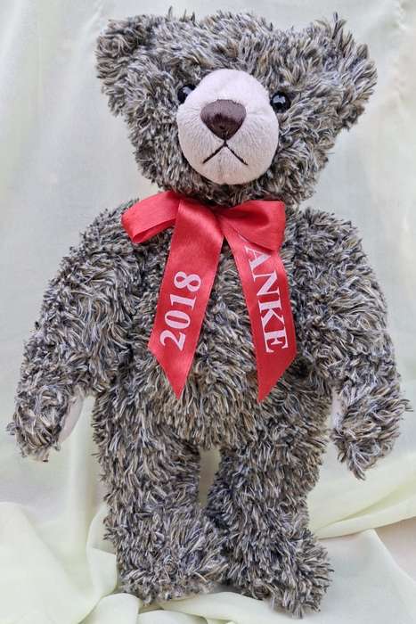 Plush Teddy Bear - Articulated 'Danke 2018' - Clemens