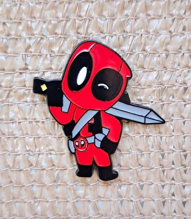 Enamel Metal Pin Badge Deadpool Sword