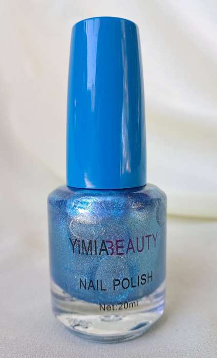 Yimia Beauty Nail Polish - Shade 63 Metallic Pool Blue