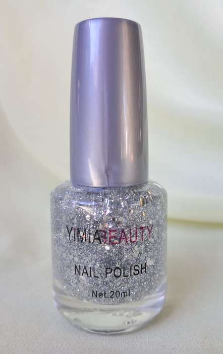 Yimia Beauty Nail Polish - Shade 70 Silver Multi Glitter