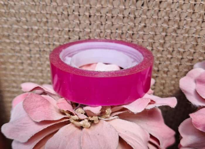 Sheer Coloured Cellotape roll - Deep Pink