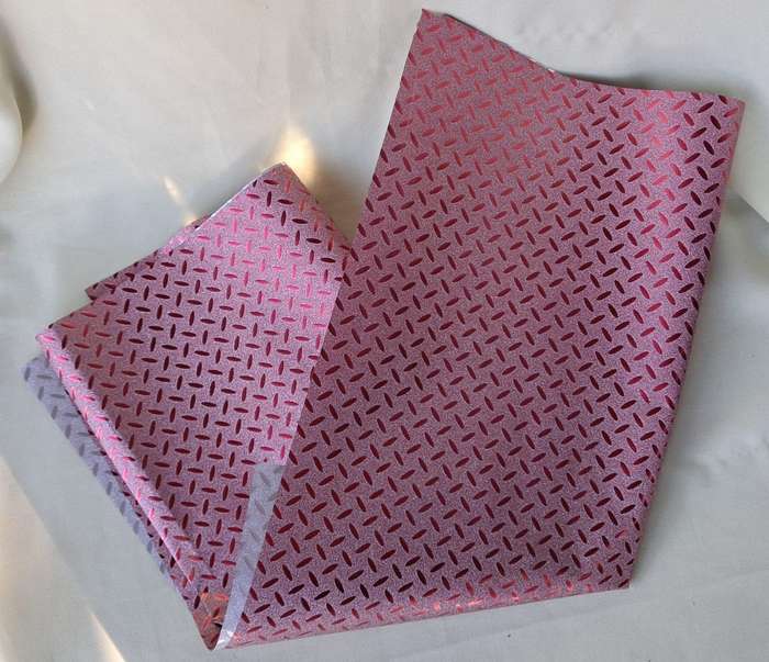 Metallic Gift/flower Wrapping Paper Sheet - Glitter Effect Red