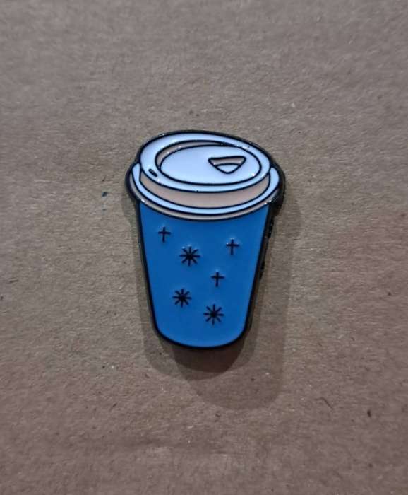 Enamel Metal Pin Badge Takeaway Iced Coffee