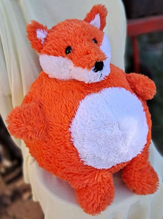 Plush Round Orange Fox