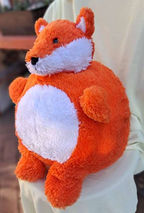Plush Round Orange Fox