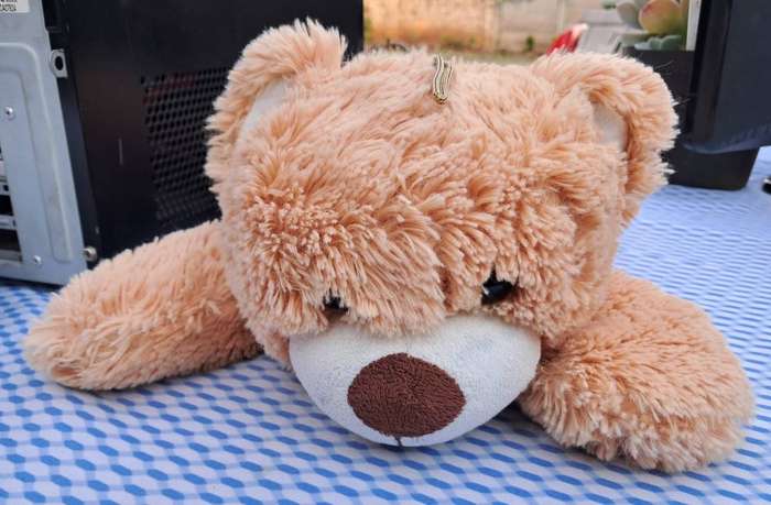 Plush Lying Teddy Bear