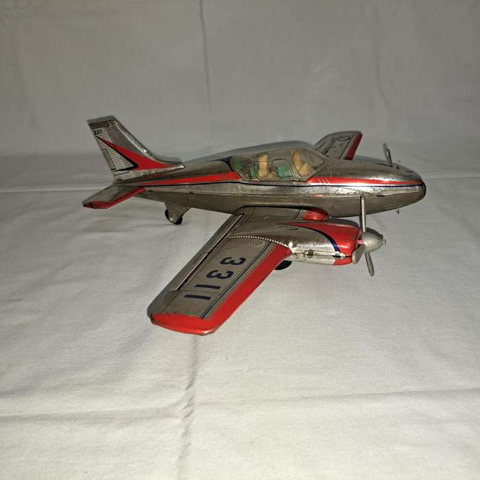 Tin Tinplate Beechcraft 4 Seater Plane - No 3311