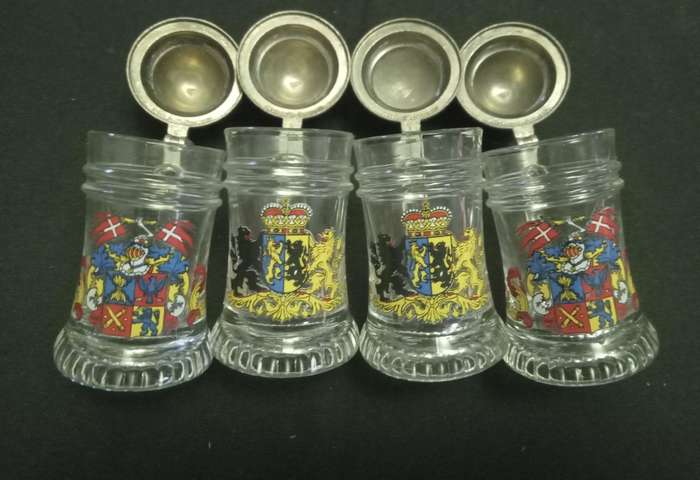 x4 Beerstein shot glasses