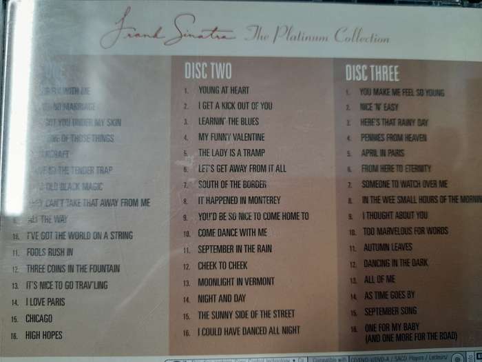 Frank Sinatra - The Platinum Collection (3 CD Set)