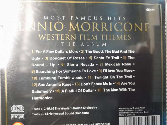 Ennio Morricone Western film Themes CD1