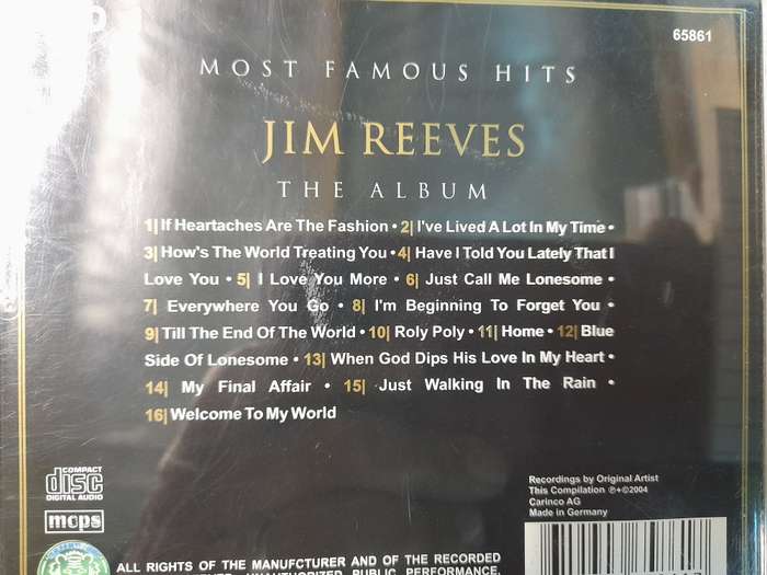Jim Reeves - The Album CD1
