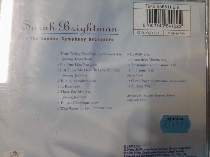 Sarah Brightman - Time to say goodbye